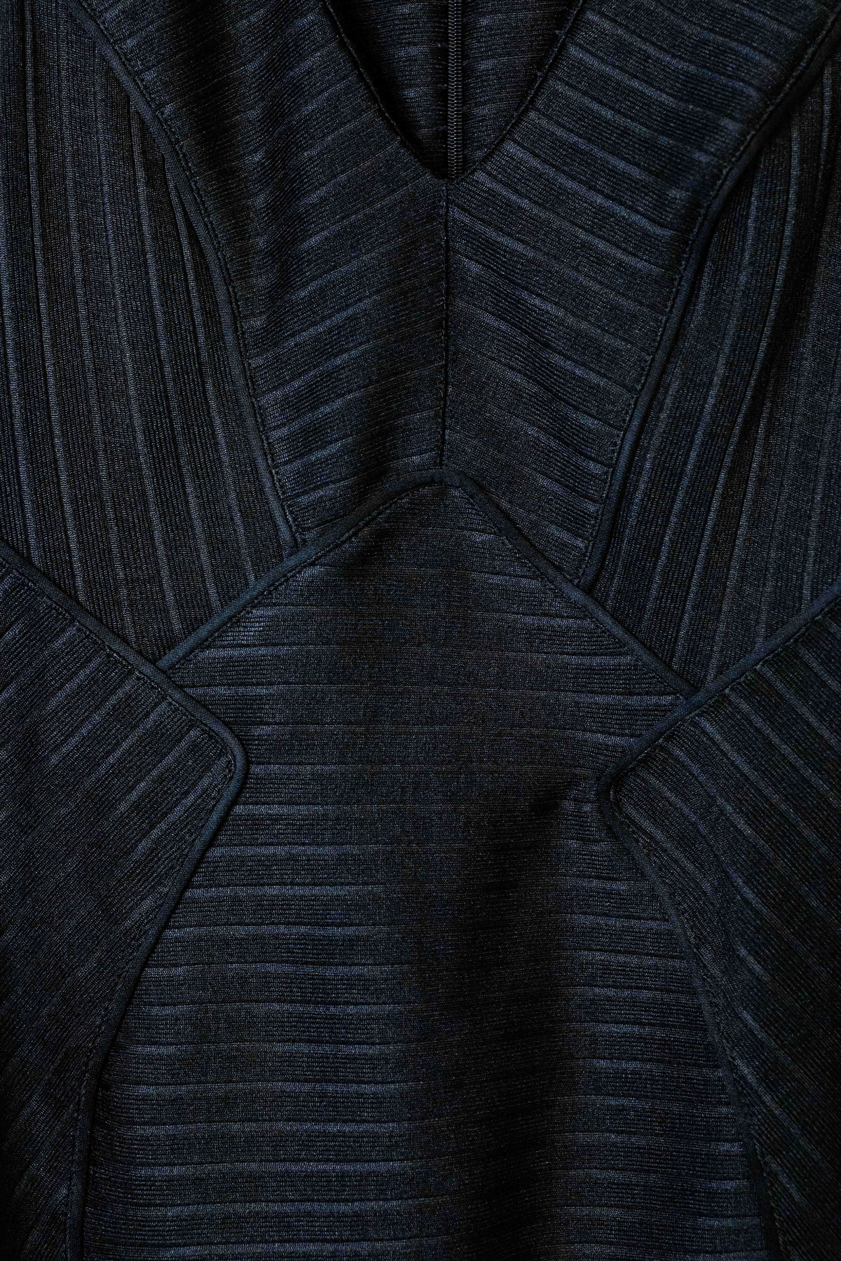 Thrifted Topshop Ribbed Black Dress - Size 4