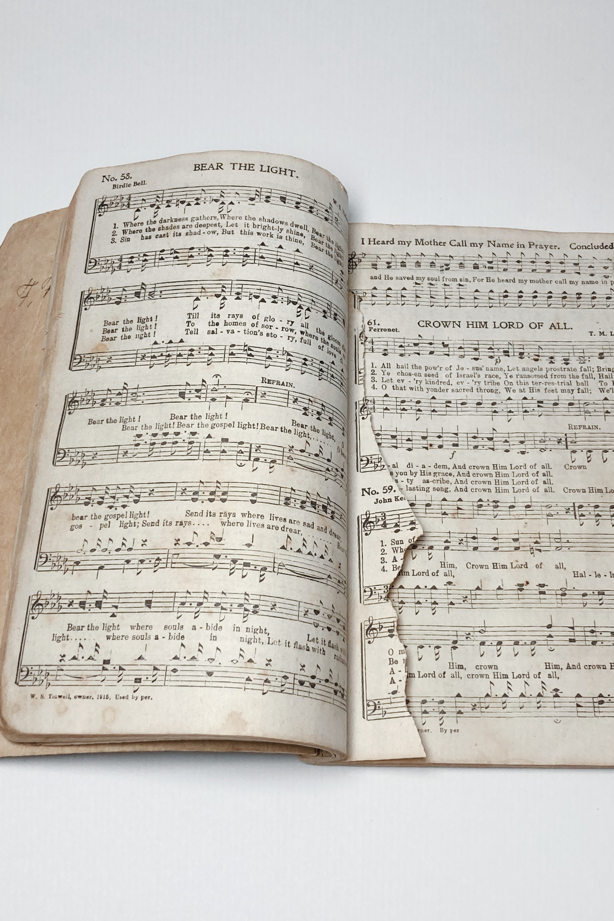 Vintage 1920 "New Perfect Praise" Songbook
