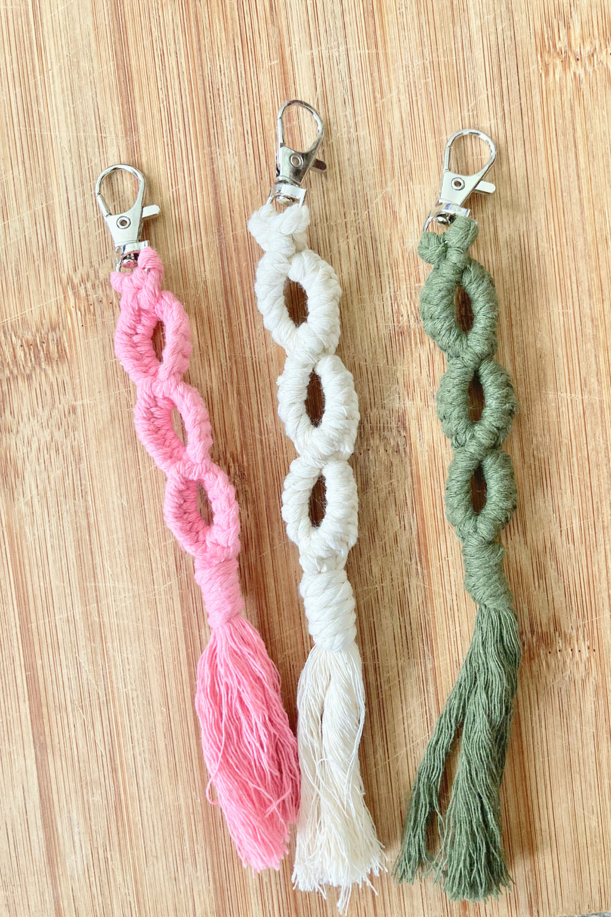Handmade Boho Eternity Keychain
