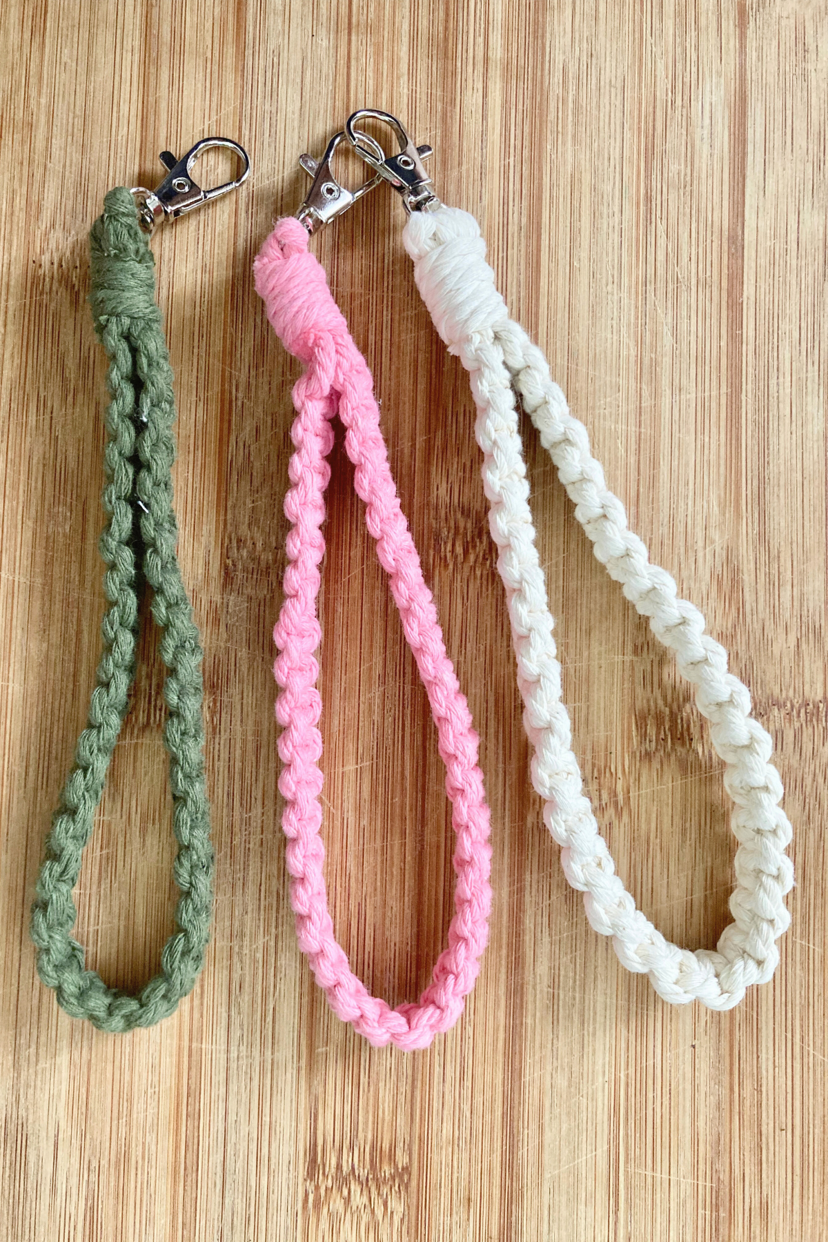 Handmade Boho Wristlet Keychain
