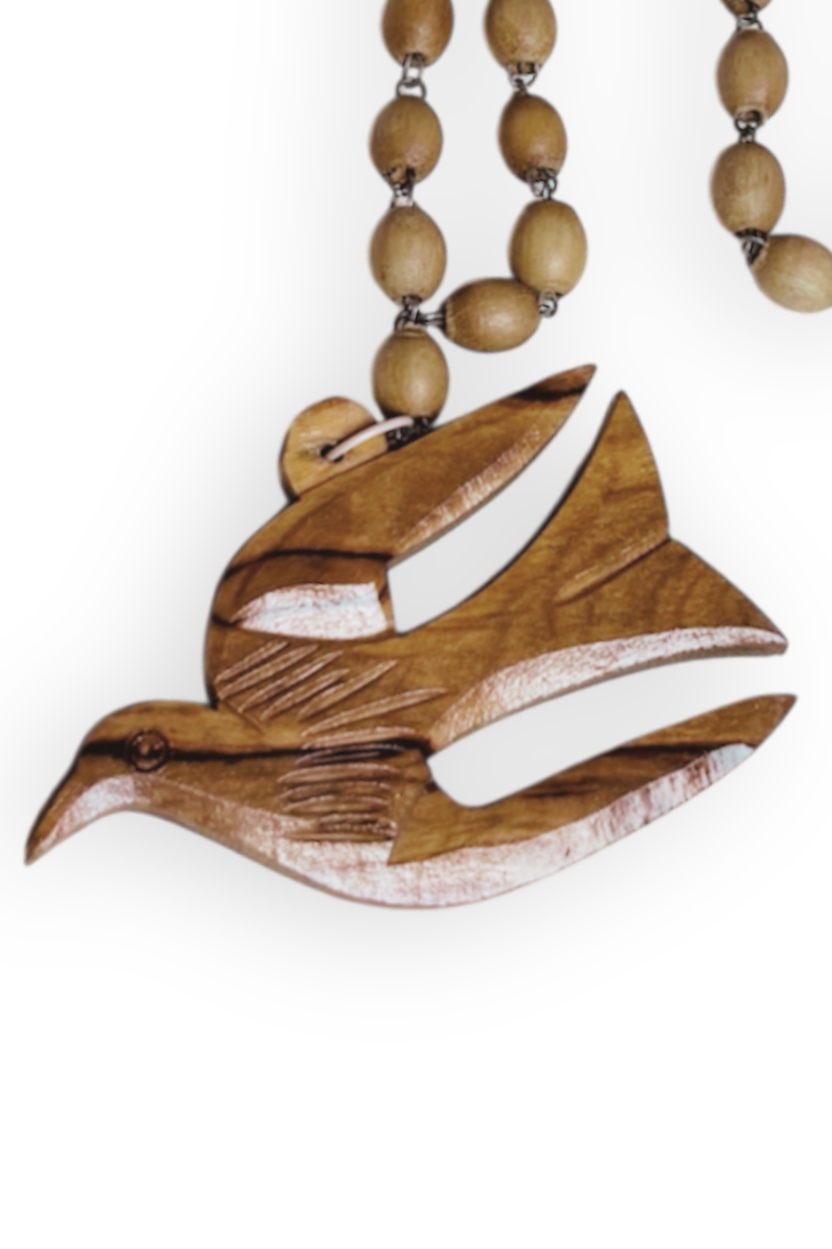 Thrifted Olive Wood Necklace from Bethlehem