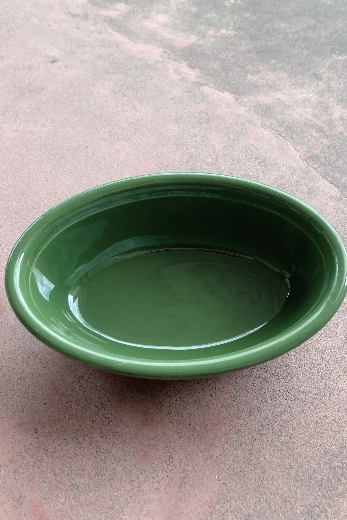 Vintage Green Genuine Oven Serveware USA