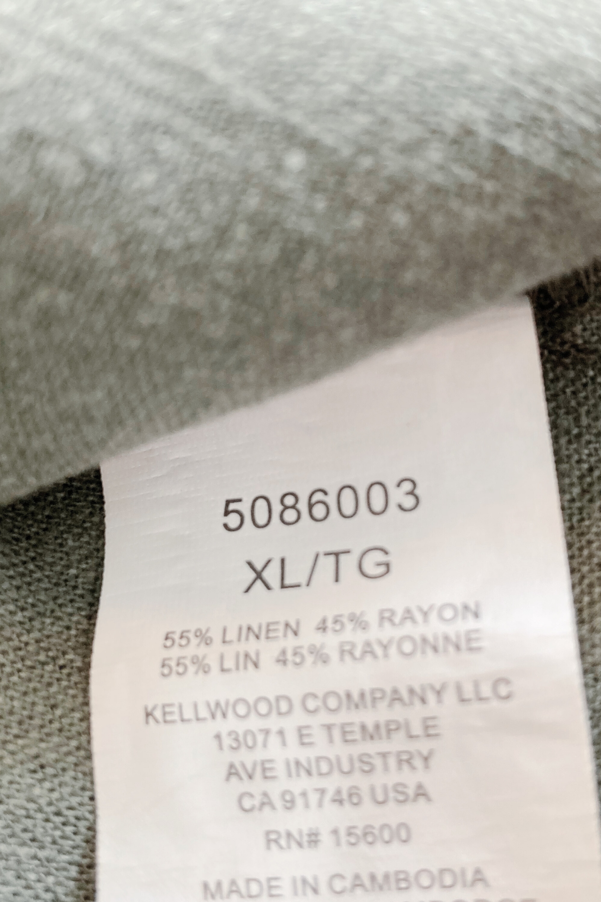 Thrifted BRIGGS Linen Blend Babydoll Dress w/ Pockets - Size X-Large