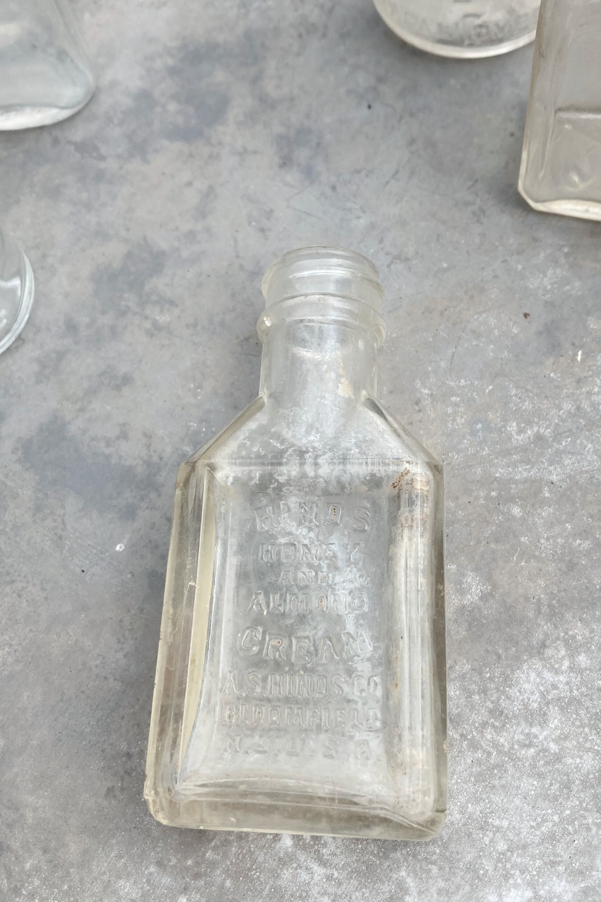 Vintage Lot of 14 Glass Unwashed Bottles