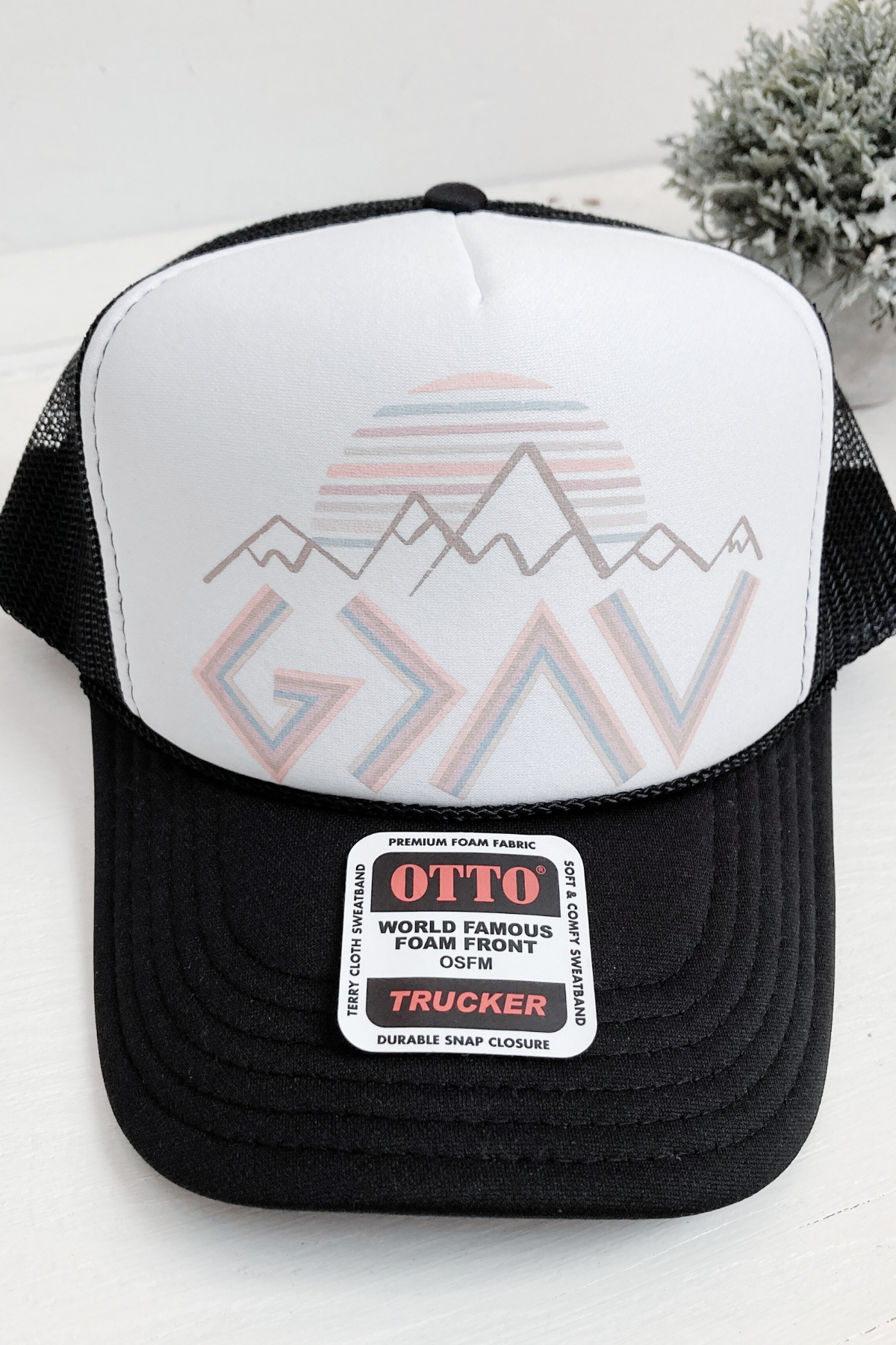 Boho God is Greater than the Highs and Lows Trucker Hat