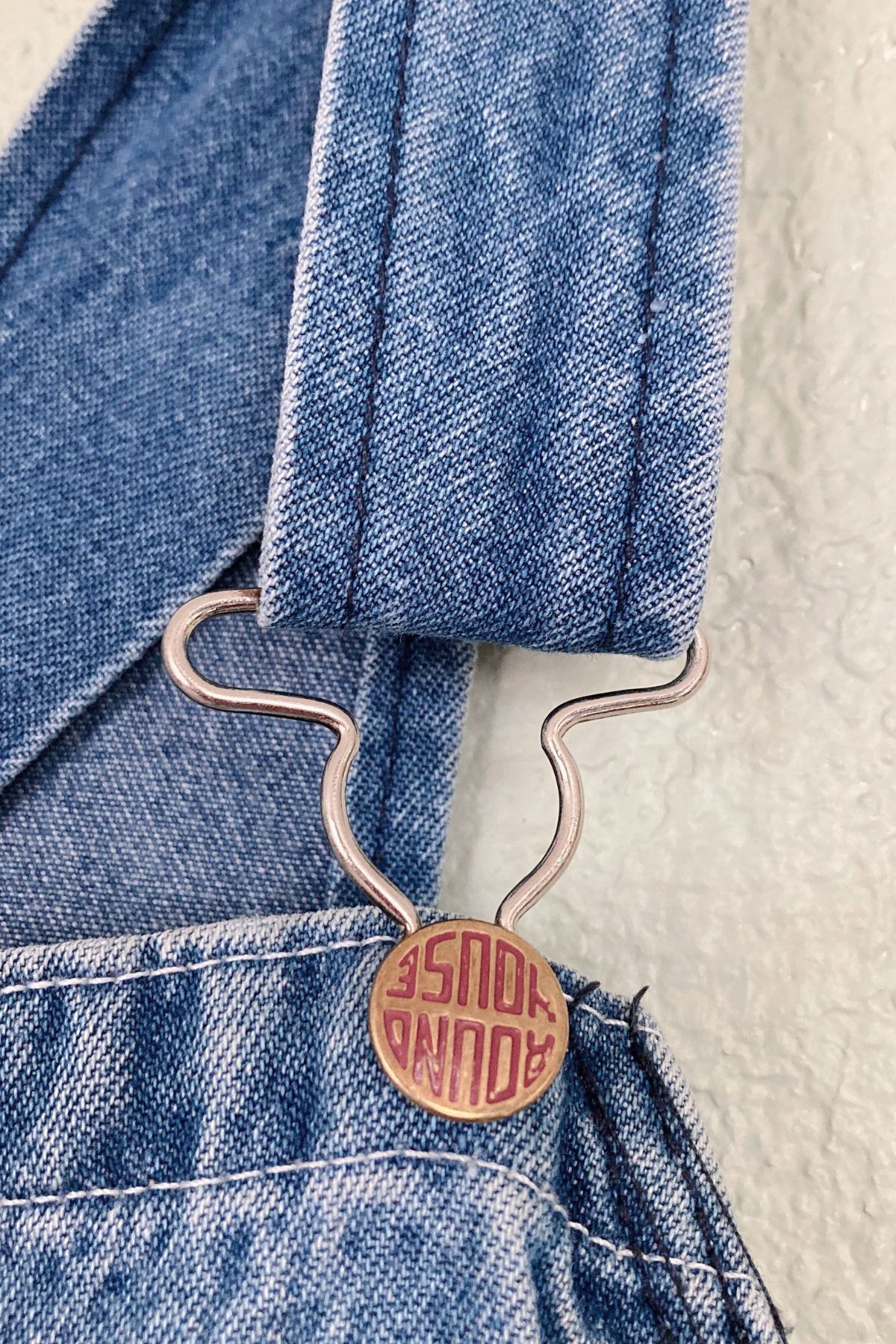 Vintage Round House Denim Overalls - Size 44