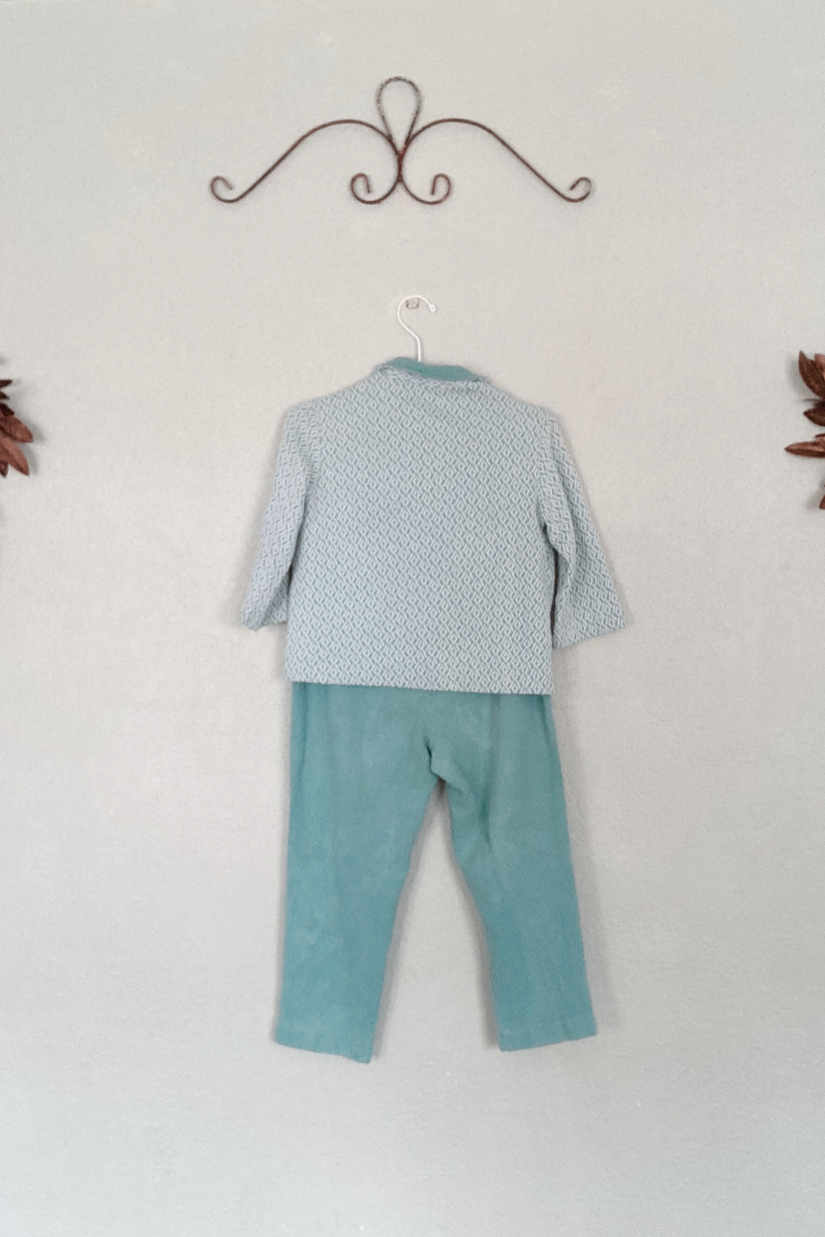 Vintage Koret of California Mint Green 2 Piece Outfit