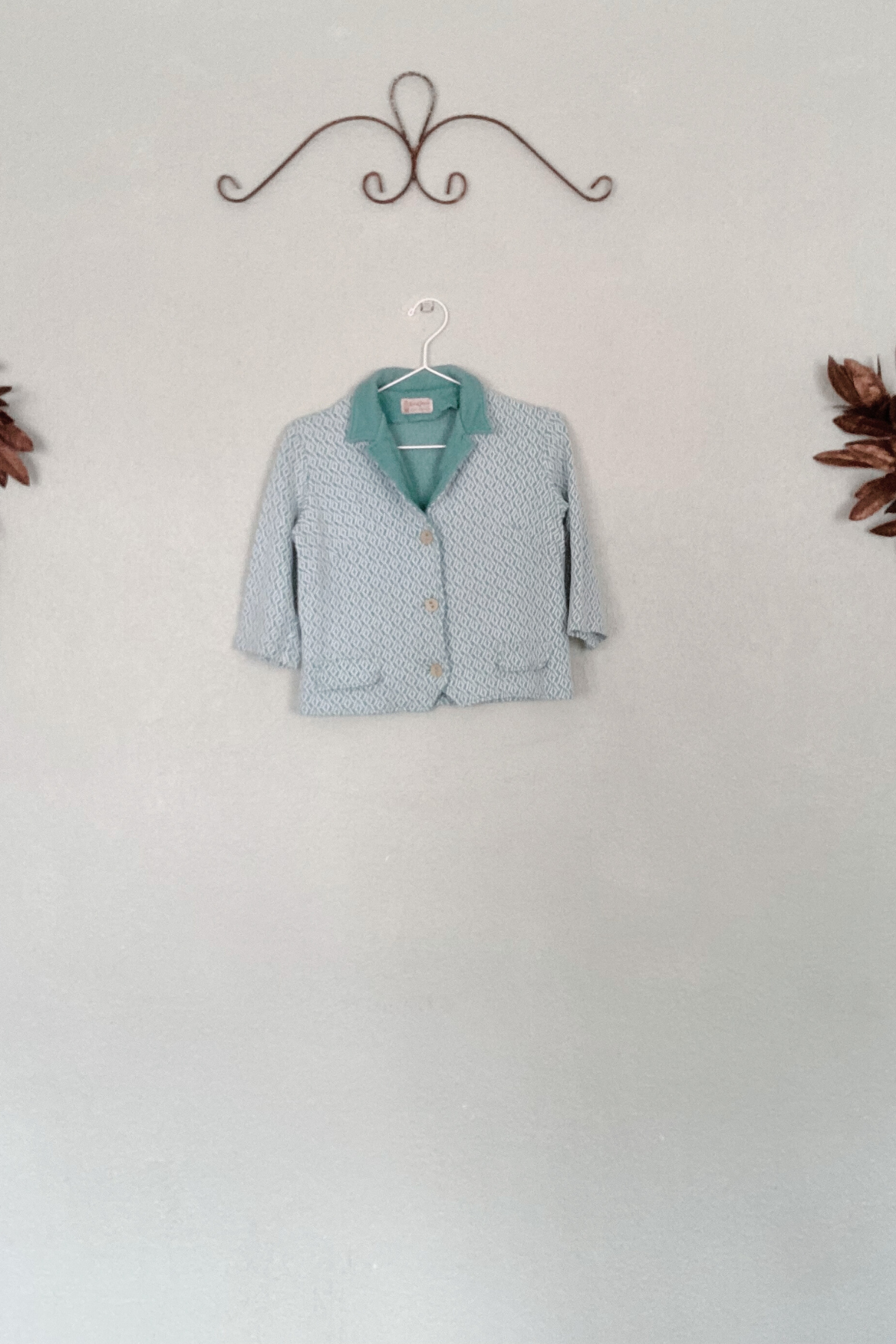 Vintage Koret of California Mint Green 2 Piece Outfit
