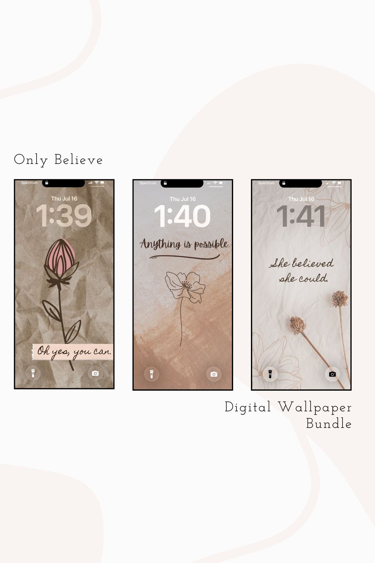 Only Believe: The Digital Wallpaper Bundle