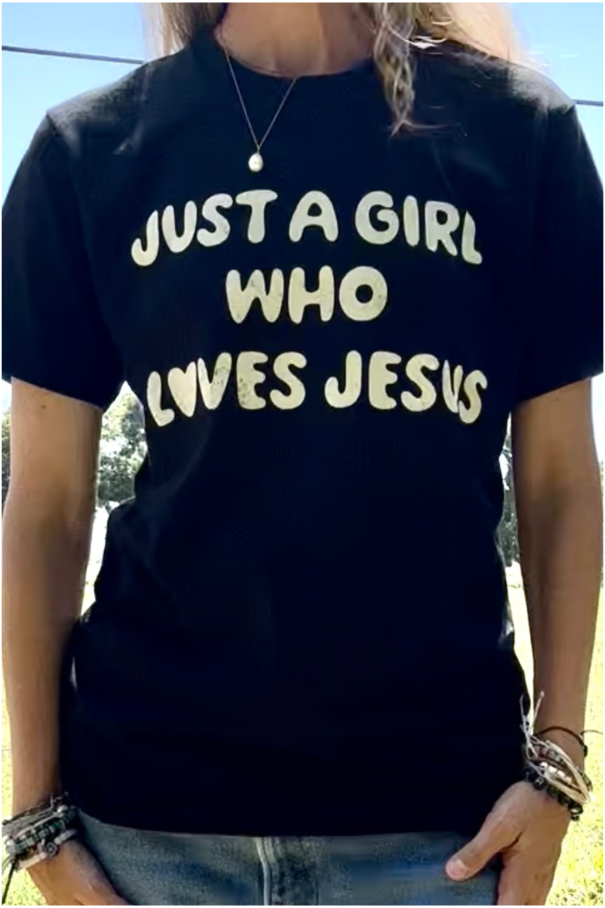 Just A Girl Who Loves Jesus T-Shirt