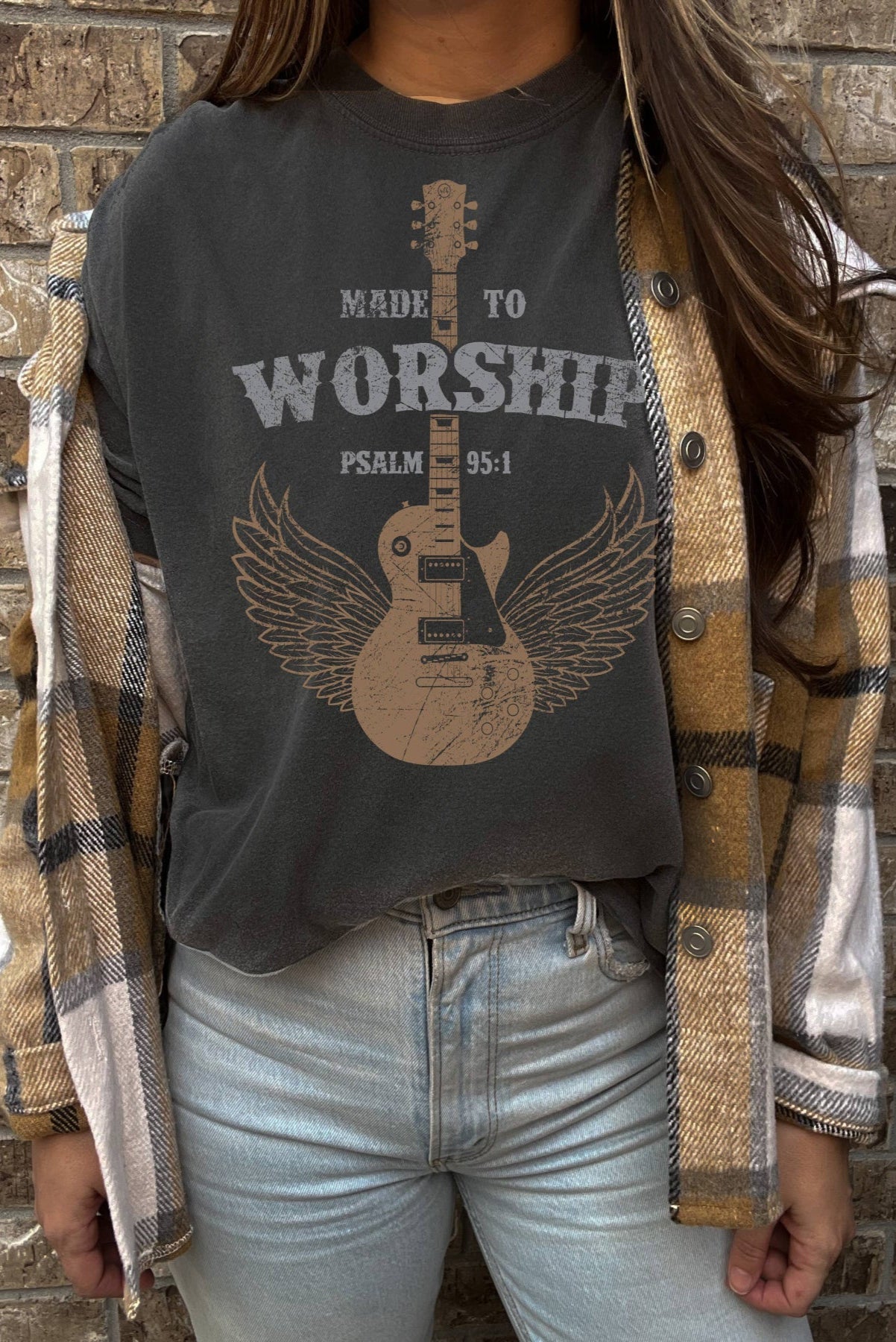 Made To Worship Christian Graphic Tee