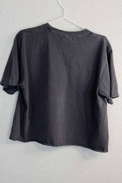 Thrifted "Let's Go Girls" Cropped T-Shirt - Size Large