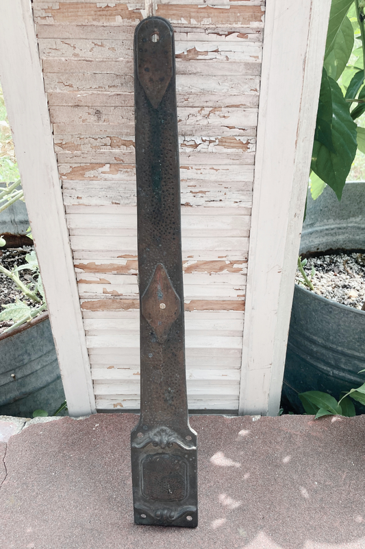 Antique Bronze Hammered Door Strap Hinge