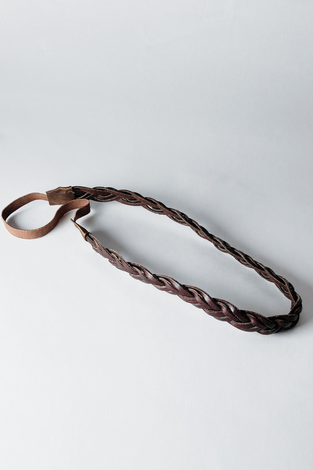 Thrifted Brown Braided Headband