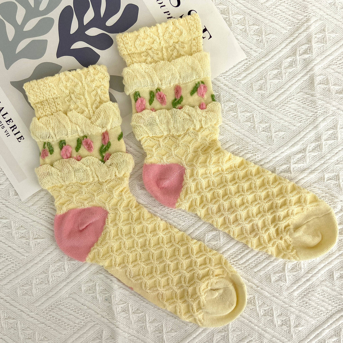 Tulip Vintage  Style Socks