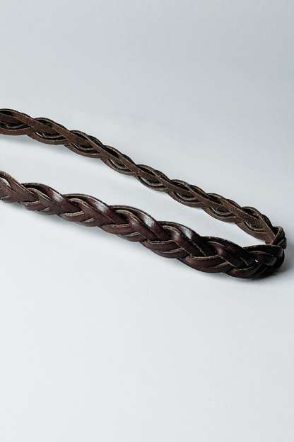 Thrifted Brown Braided Headband