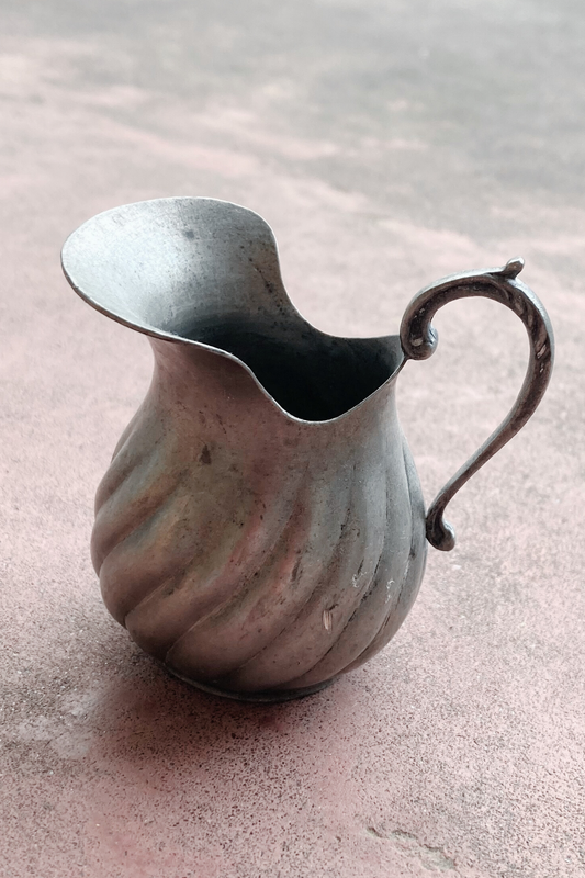 Vintage Mini-Sized Peltro Pewter Creamer