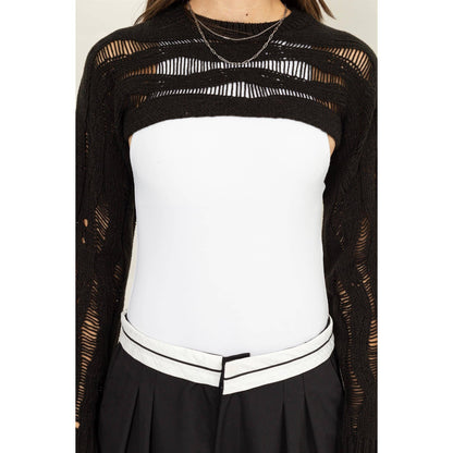 Open Knit Shrug Sweater - 4 Colors