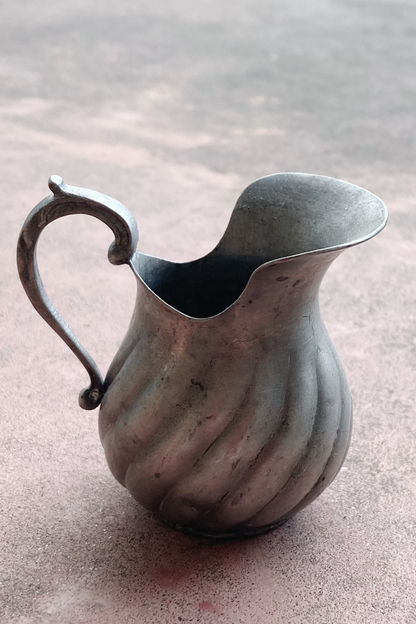 Vintage Mini-Sized Peltro Pewter Creamer