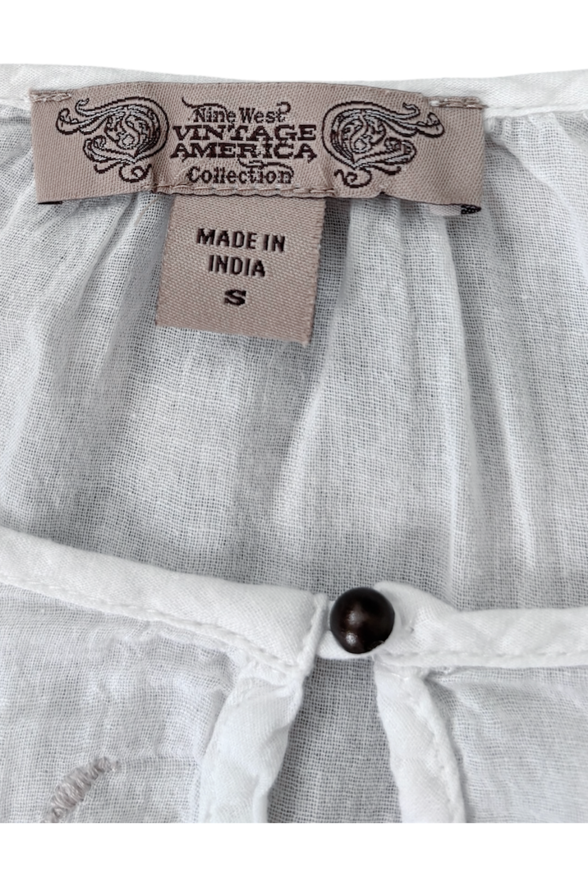Thrifted Nine West Vintage America Shirt - Size Small - As Is