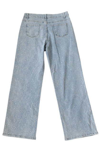 Thrifted NWT Diamond Studded Jeans - Size 2X
