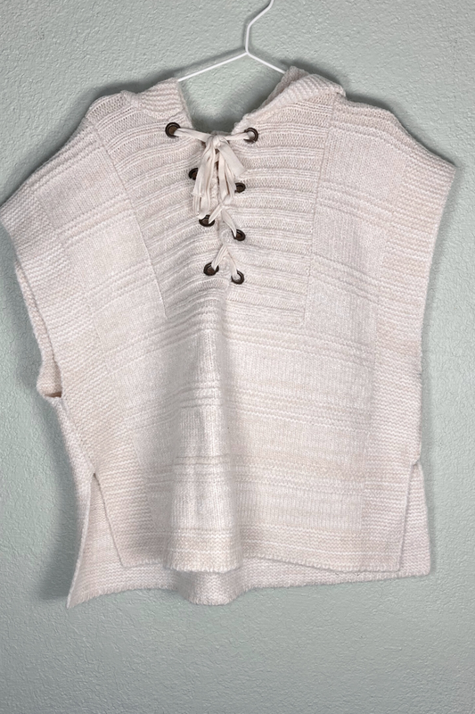 Thrifted Lou & Grey Poncho-Style Sweater - Size XS/S