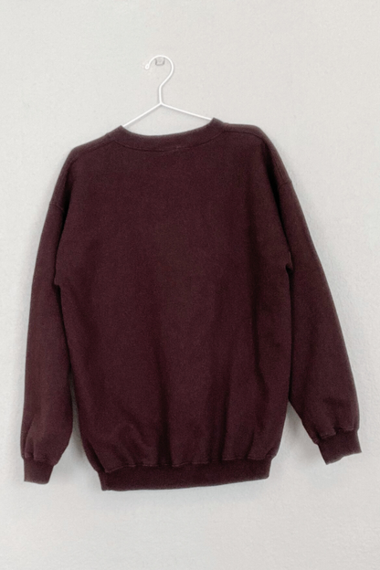 Thrifted Wyoming Brown Sweatshirt - Size Large