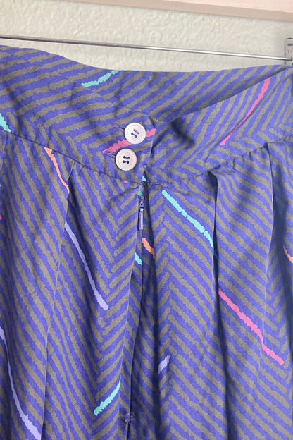 Vintage Alexander Julian Colours Skirt - Size 10