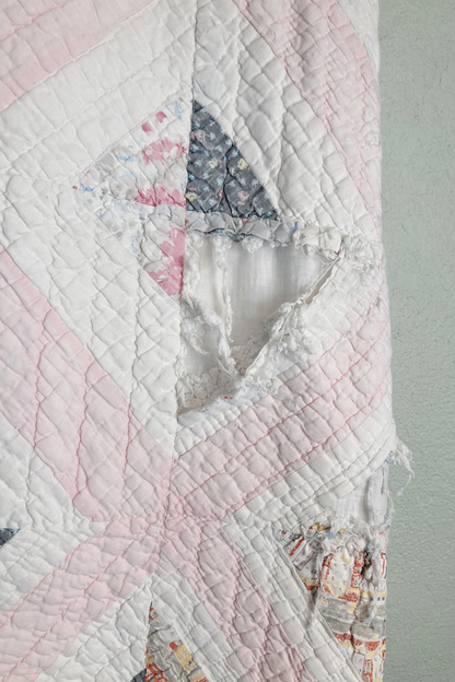 Vintage Handmade Quilt - 67.5" x 76"