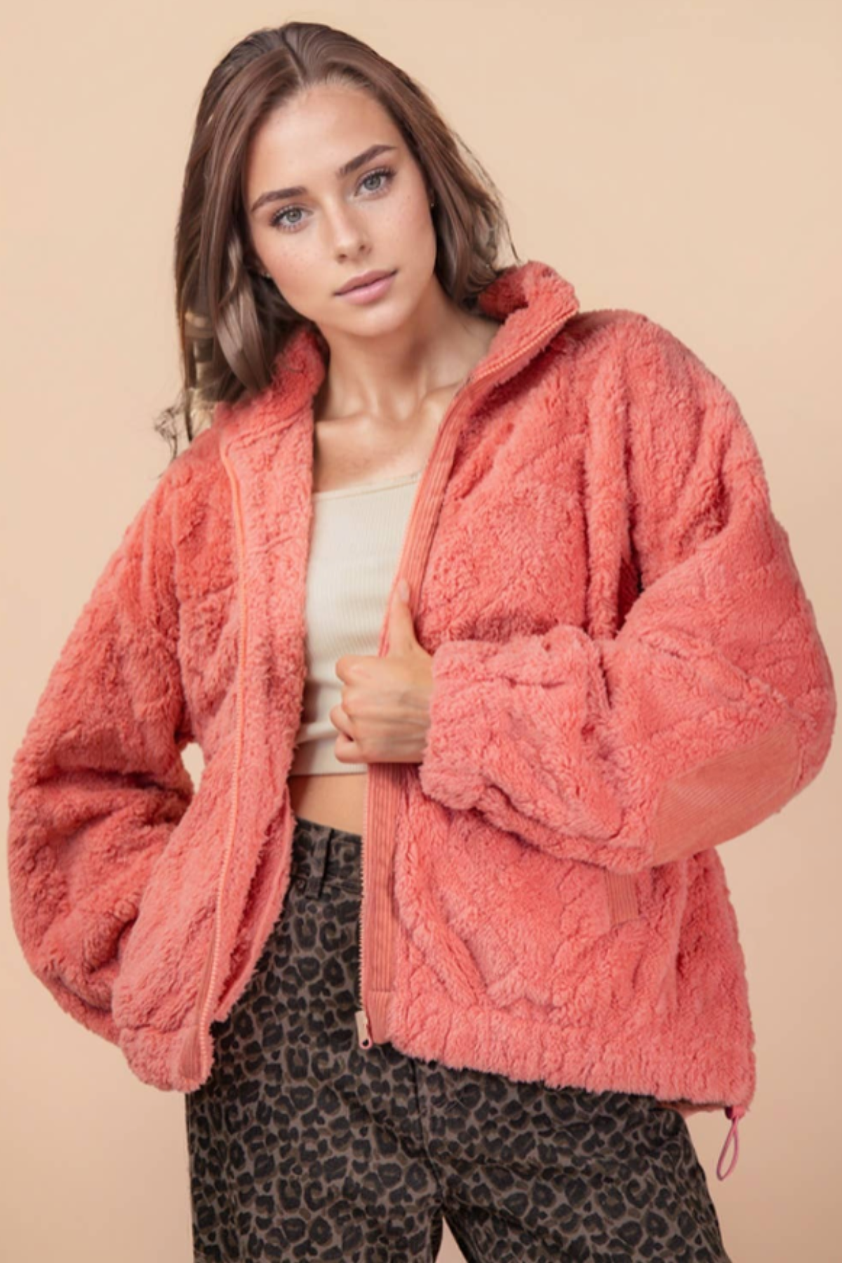 Super Fuzzy Fleece Oversized Jacket