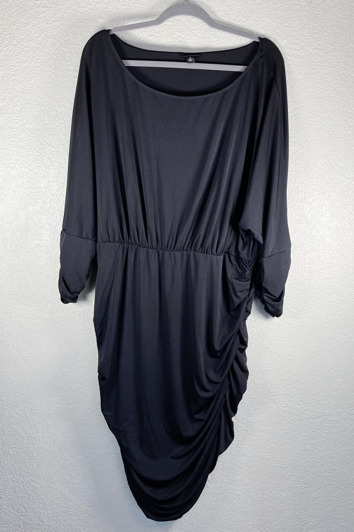 Thrifted TORRID Black Ruched Dress - Plus Size 3