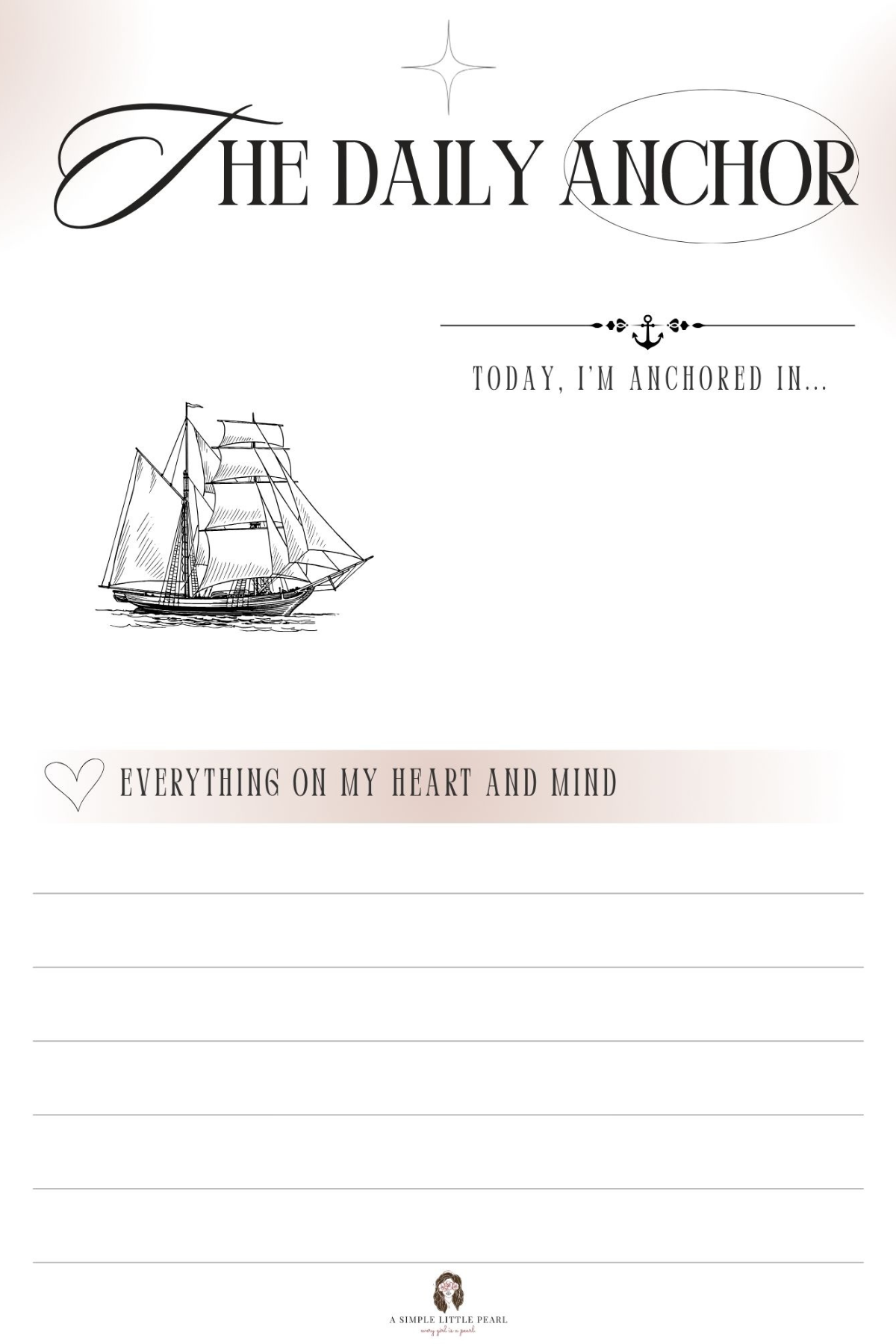 The Daily Anchor Planner - 8.5 x 11