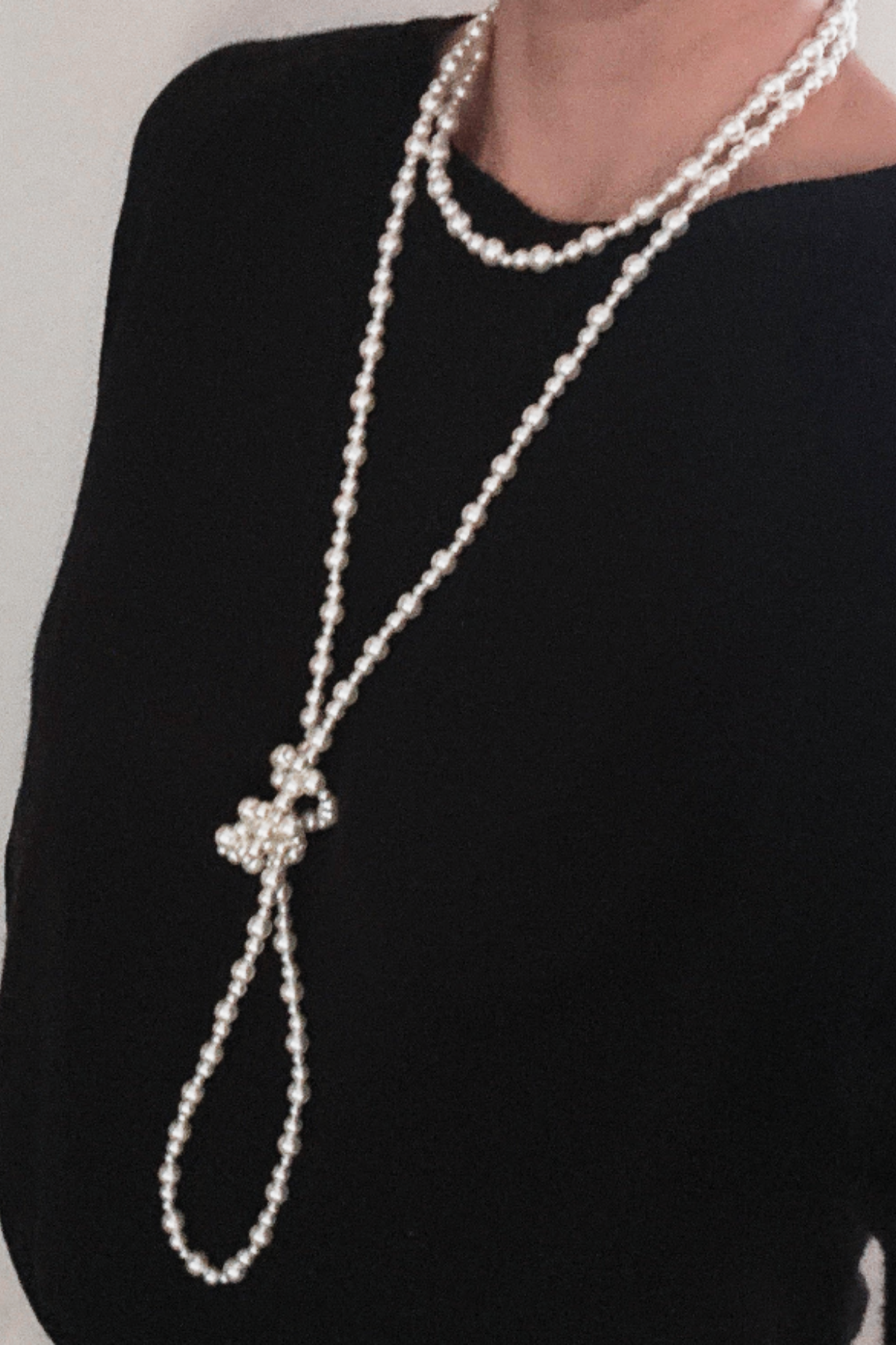 Endless Poise Long Pearl Necklace
