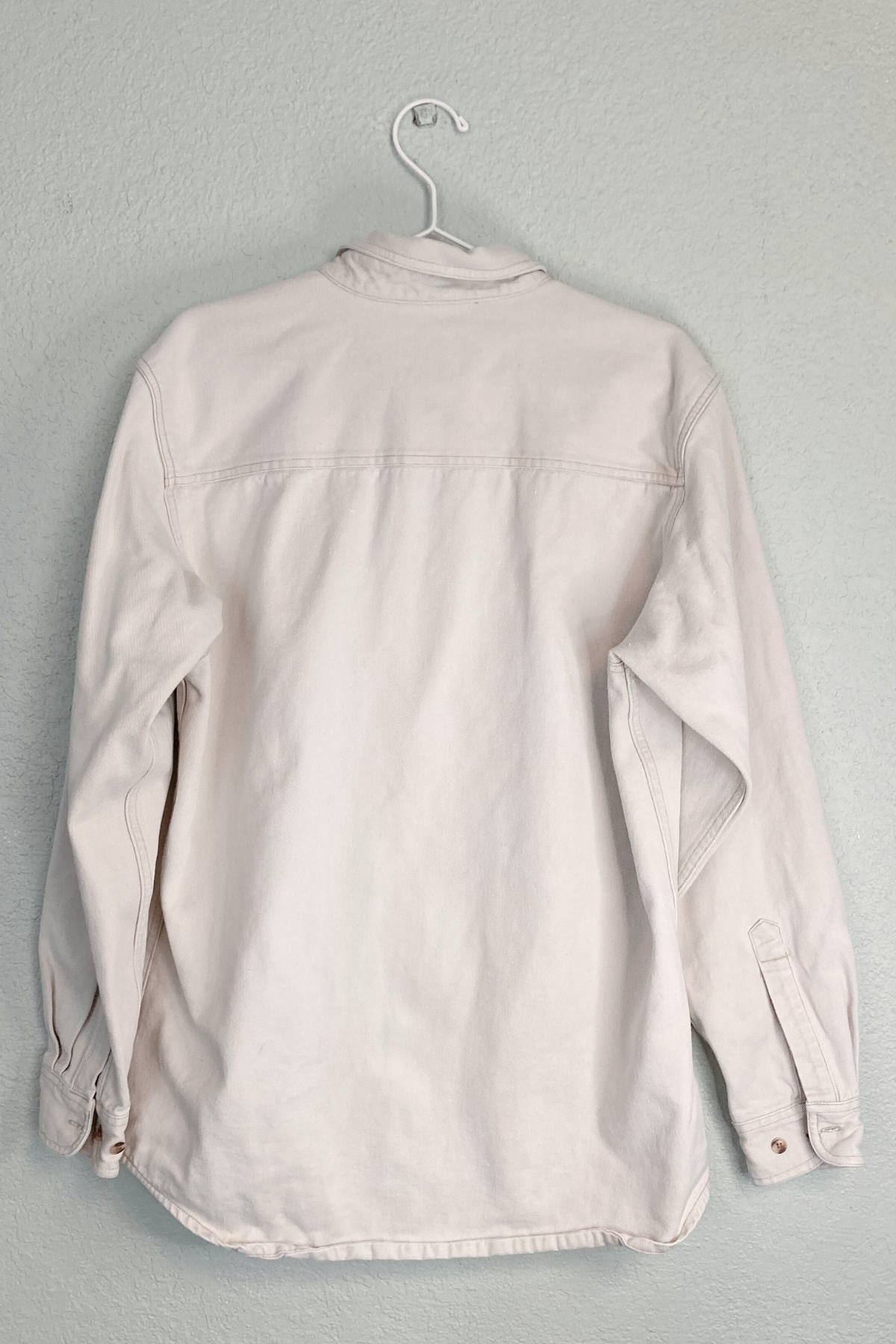Thrifted Cabela's Beige Denim Jacket - Size Large