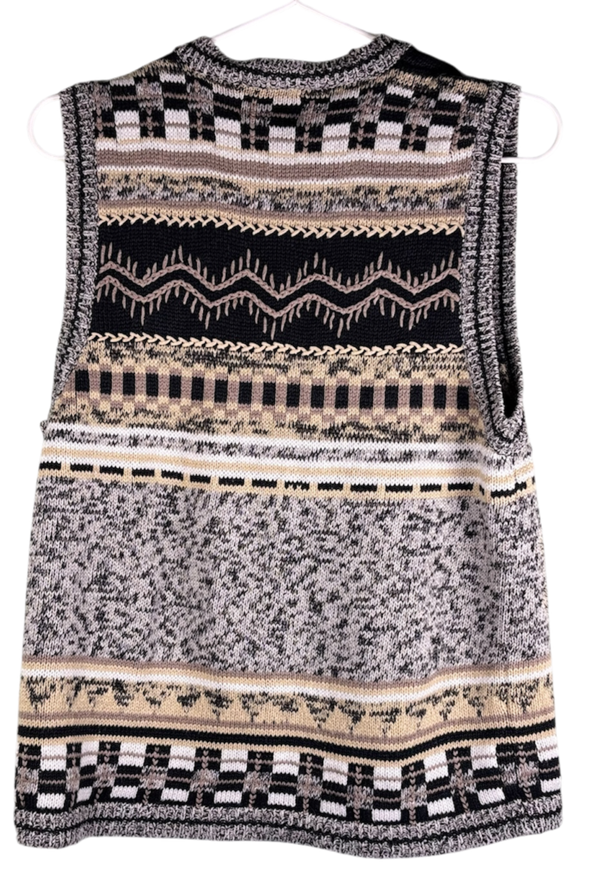 Thrifted Christopher & Banks Hand Embroidered Sweater Vest - Size Small