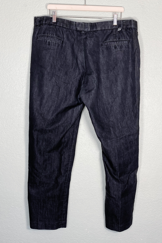 Thrifted Stacy Adams Casual Black Pants - Size 40W/32