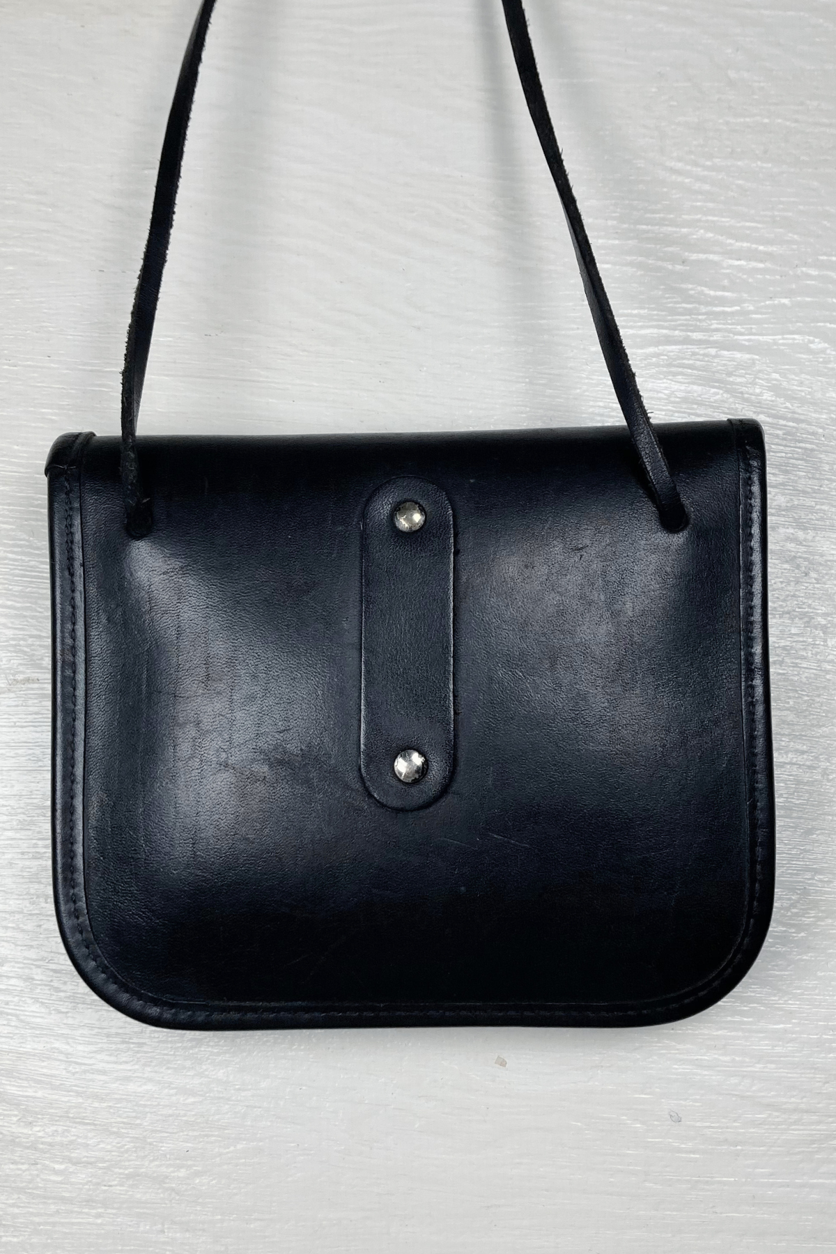 Vintage Michael Green Leather Crossbody Purse