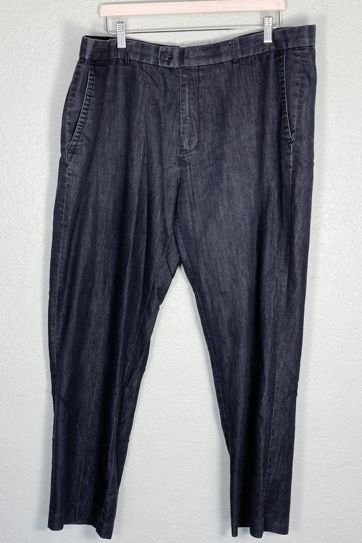 Thrifted Stacy Adams Casual Black Pants - Size 40W/32