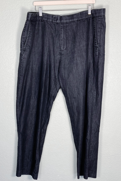 Thrifted Stacy Adams Casual Black Pants - Size 40W/32