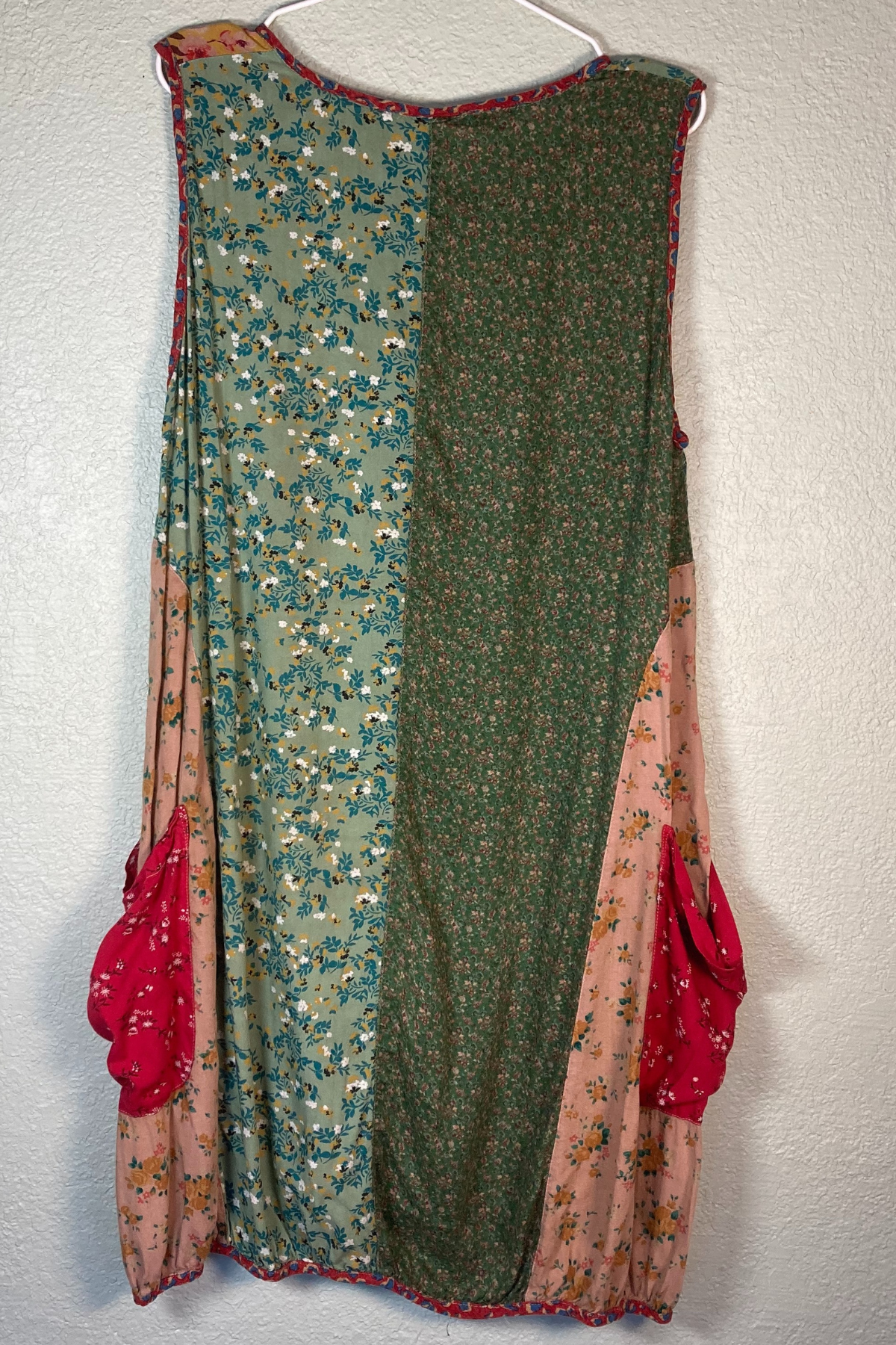 Thrifted Sacred Threads Floral Patchwork Dress - Size: S/M