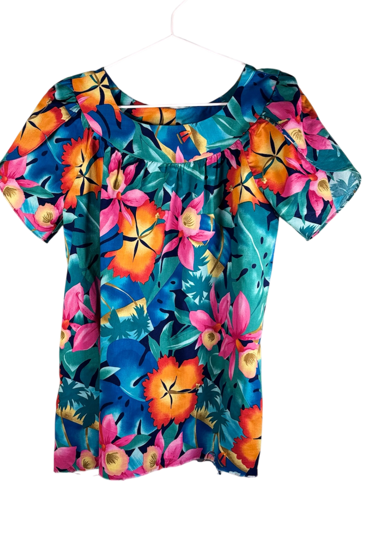 Thrifted Hilo Hattie Hawaiian Top - Size Small