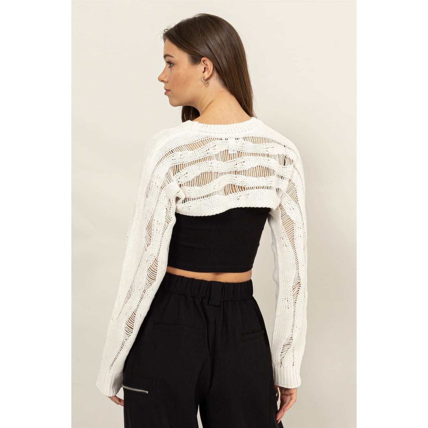Open Knit Shrug Sweater - 4 Colors