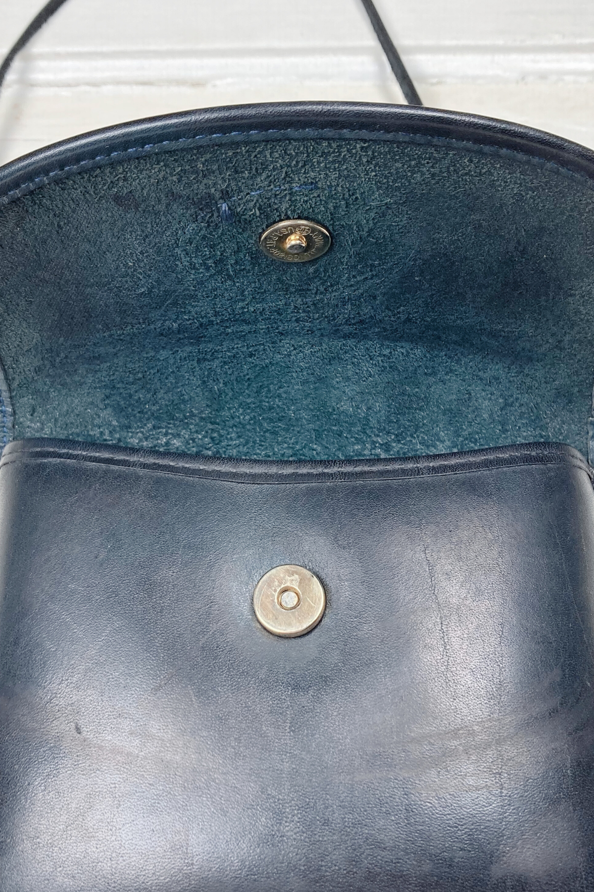 Vintage Michael Green Leather Crossbody Purse