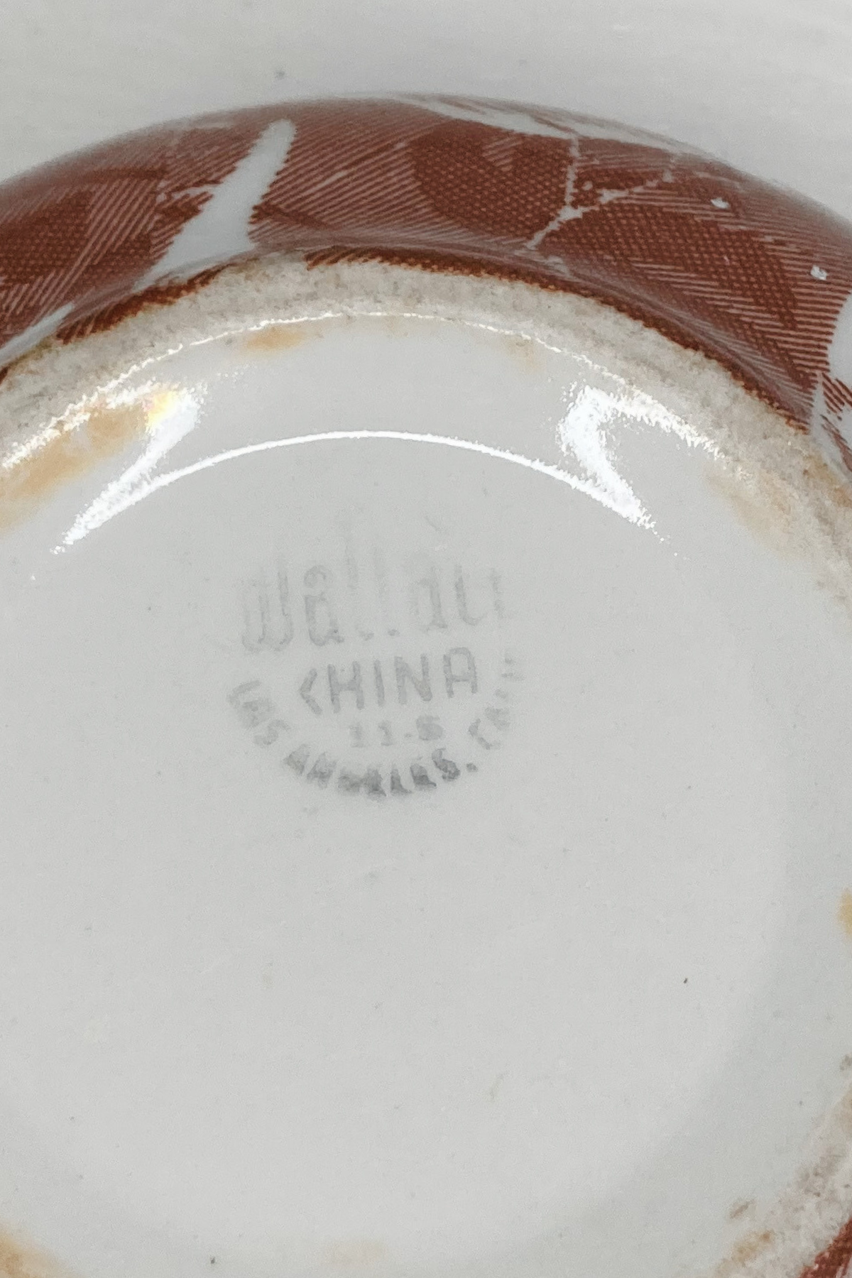 Vintage Wallace China Bowl - Shadowleaf Design