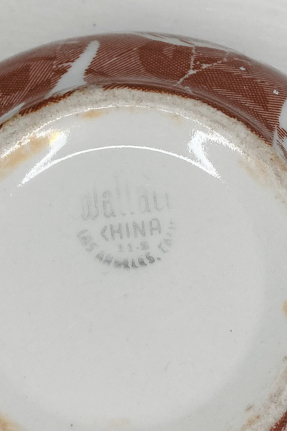 Vintage Wallace China Bowl - Shadowleaf Design