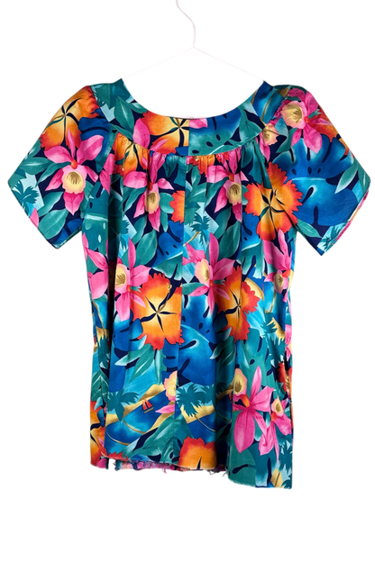 Thrifted Hilo Hattie Hawaiian Top - Size Small