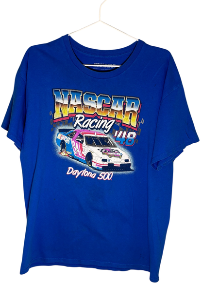 Thrifted Nascar Racing T-Shirt - Size Large