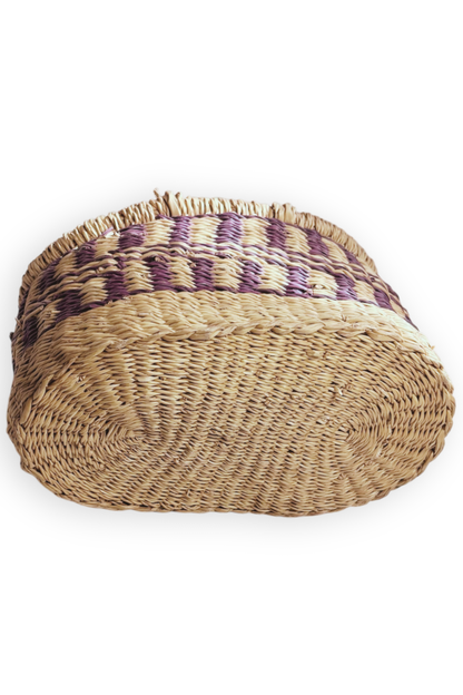 Thrifted Hand-Woven Basket