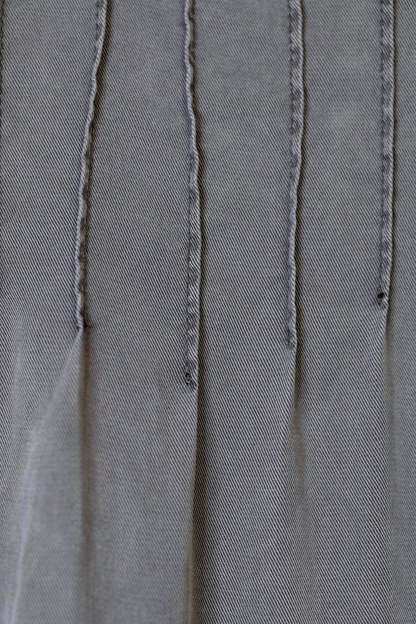 Thrifted Anthropologie Dark Gray Jenne Tiered Tunic Dress - Size XS