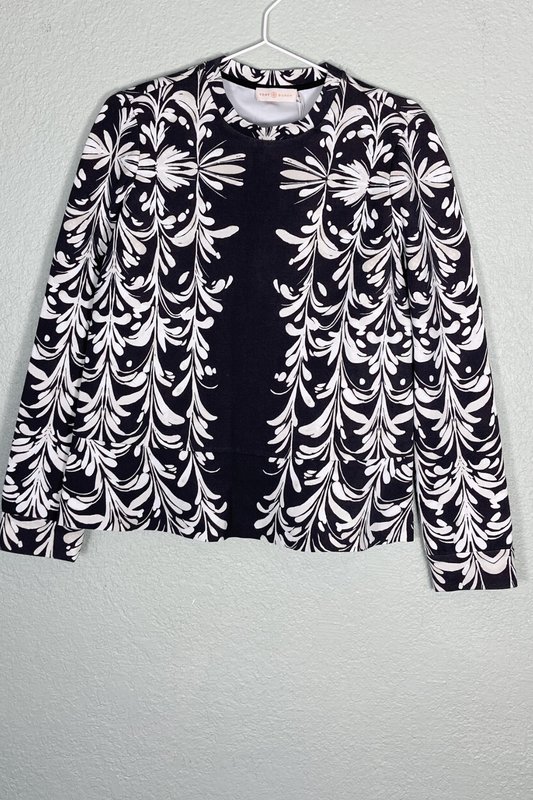 Thrifted NWT Tory Burch Brown Floral Blouse - Size S/P